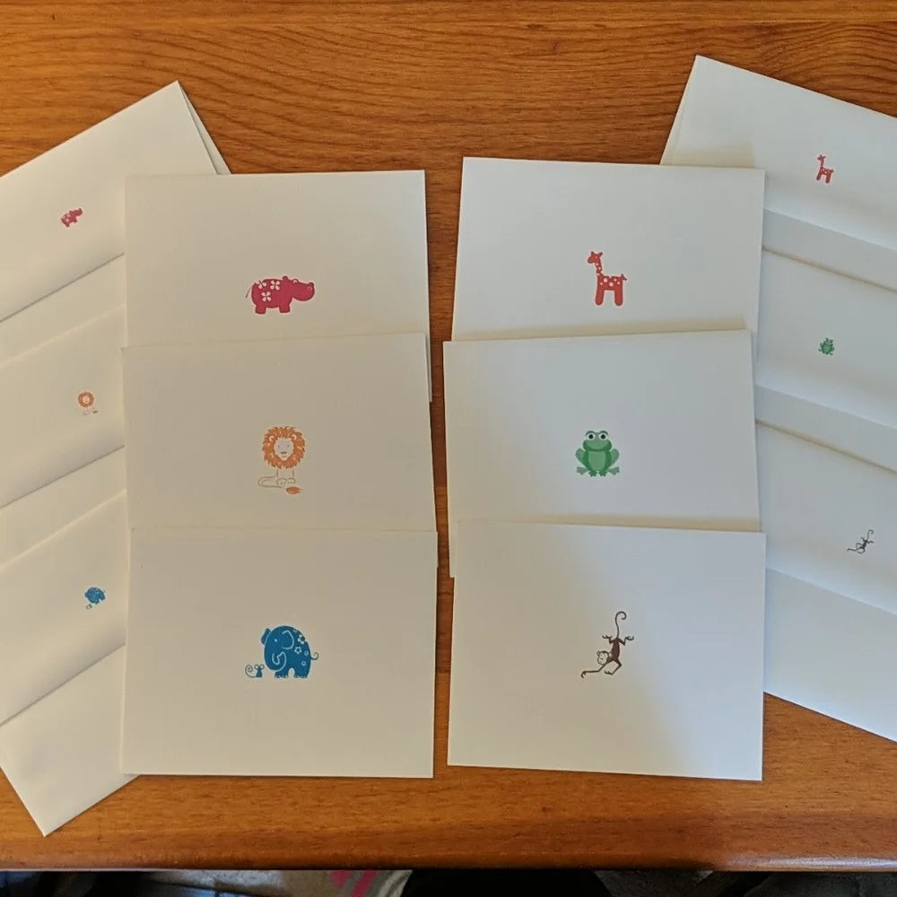 Box Set of 6 blank cards - assorted